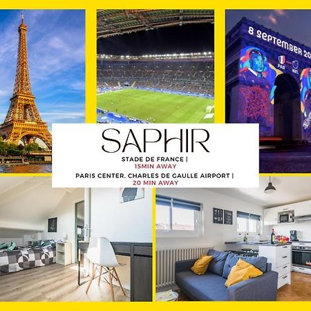 Le Saphir - 20Min From Paris & Cdg Airport - 2 Bathrooms - 2 Desks Drancy Exterior photo